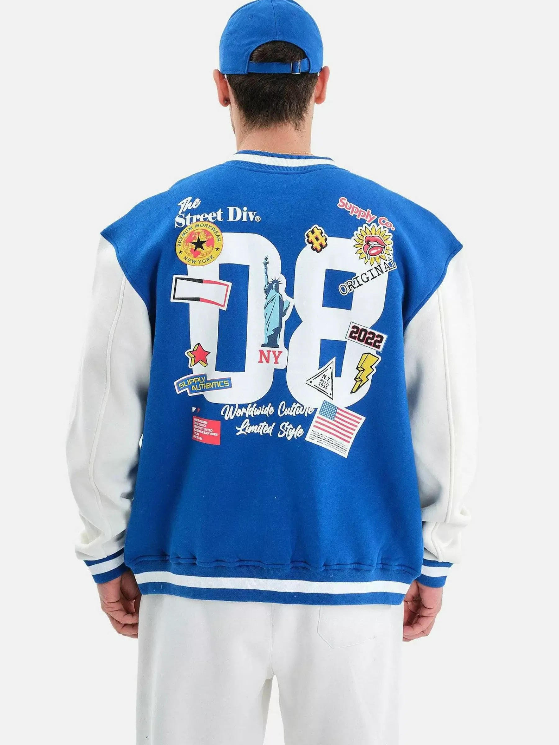 Wam Denim Streetwear<Henrik Royal Blue Jassen