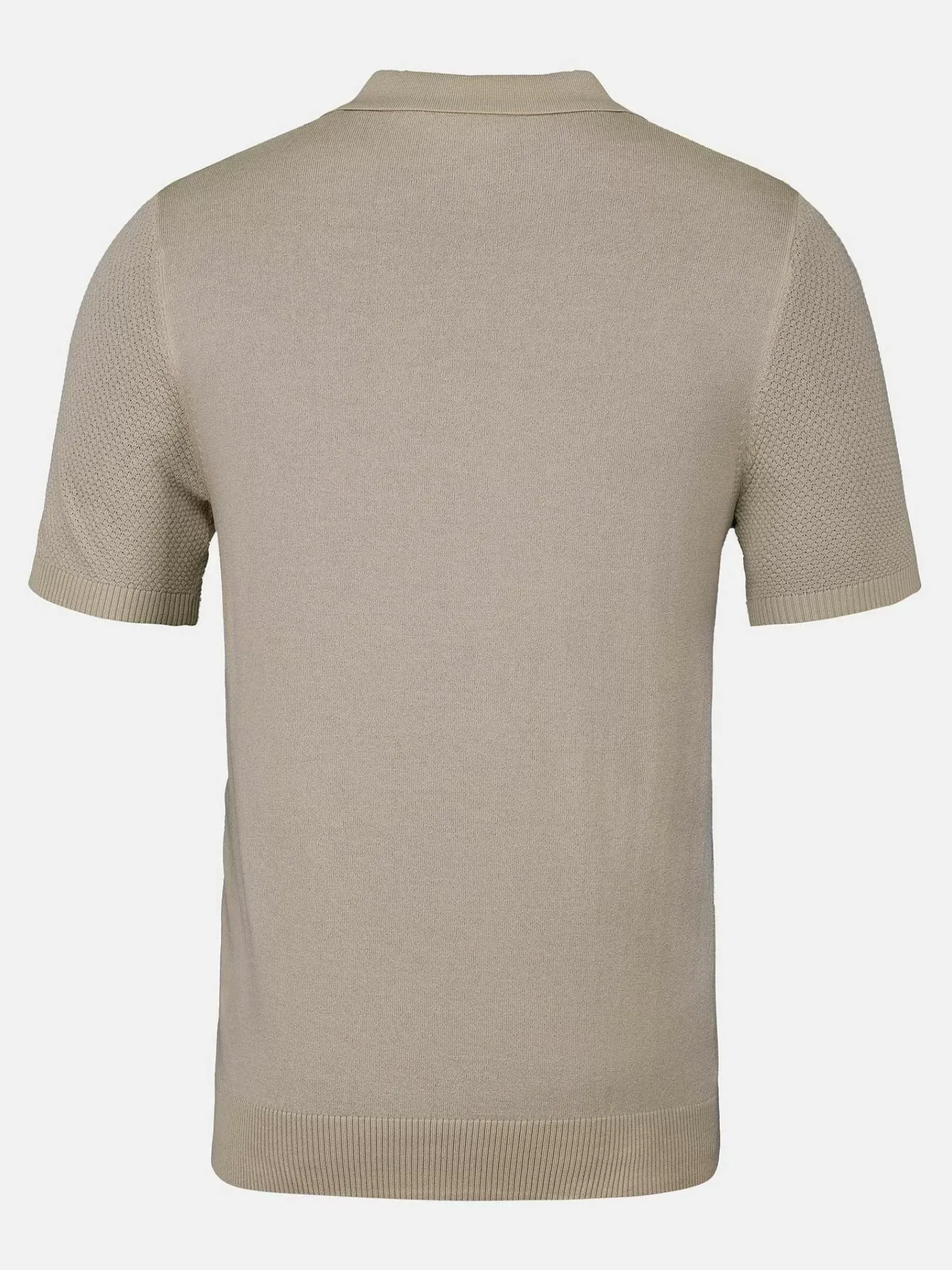 Wam Denim Polo'S<Henry Pique Knit Light Beige Polo