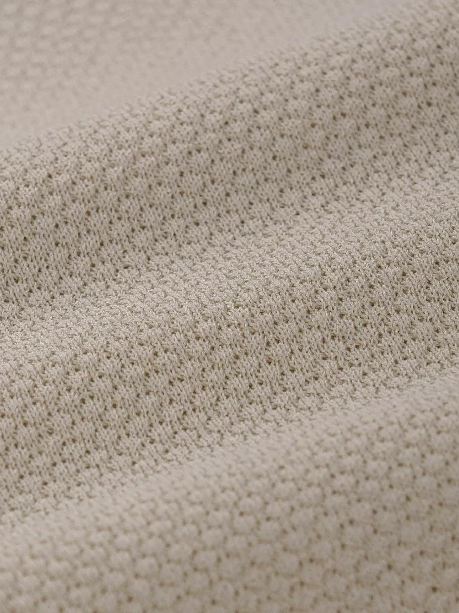 Wam Denim Polo'S<Henry Pique Knit Light Beige Polo