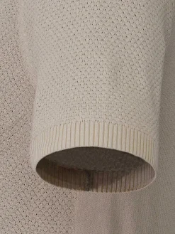 Wam Denim Polo'S<Henry Pique Knit Light Beige Polo