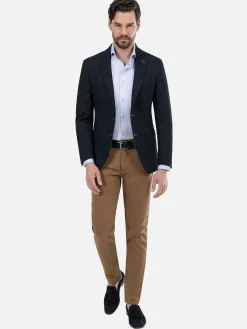 Wam Denim Italy Stretch Poly Light Indigo Colbert| Colberts