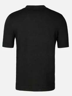 Wam Denim James Full Button-Down Black Polo| Polo'S