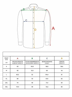 Wam Denim Overhemd Lange Mouwen<Kevin Regular Fit Orange Overhemd