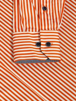 Wam Denim Overhemd Lange Mouwen<Kevin Regular Fit Orange Overhemd