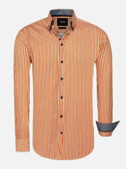 Wam Denim Overhemd Lange Mouwen<Kevin Regular Fit Orange Overhemd