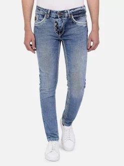 Wam Denim Jeans<Komrij Slim Soft Wash Navy Jeans