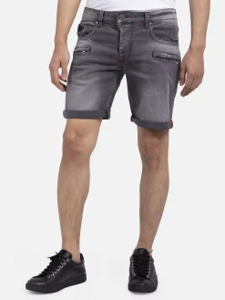 Wam Denim Korte Broek 72175 Bendet Grey| Shorts