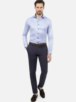 Wam Denim Lance Solid Light Blue Overhemd Lange Mouw| Overhemd Lange Mouwen