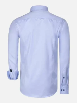 Wam Denim Lance Solid Light Blue Overhemd Lange Mouw| Overhemd Lange Mouwen