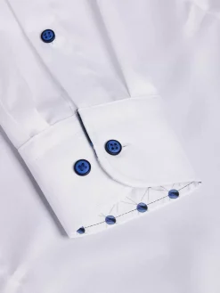 Wam Denim Lance Solid White Overhemd Lange Mouw| Overhemd Lange Mouwen