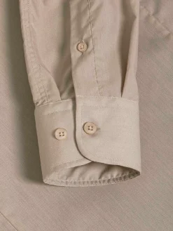 Wam Denim Leira Solid Beige Overhemd Lange Mouw| Overhemd Lange Mouwen