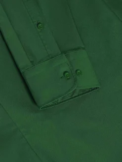 Wam Denim Leira Solid Green Overhemd Lange Mouw| Overhemd Lange Mouwen