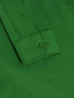 Wam Denim Leira Solid Light Green Overhemd Lange Mouw| Overhemd Lange Mouwen