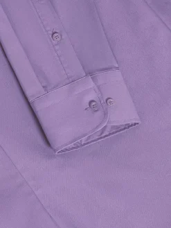 Wam Denim Leira Solid Lilac Overhemd Lange Mouw| Overhemd Lange Mouwen