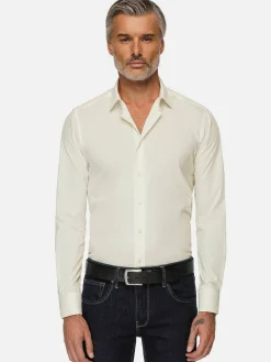 Wam Denim Leira Solid Off White Overhemd Lange Mouw| Overhemd Lange Mouwen