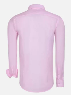 Wam Denim Leira Solid Pink Overhemd Lange Mouw| Overhemd Lange Mouwen