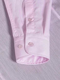 Wam Denim Leira Solid Pink Overhemd Lange Mouw| Overhemd Lange Mouwen