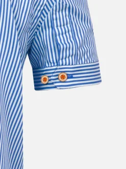 Wam Denim Levi Tailored Fit Blue Overhemd Korte Mouw| Overhemd Korte Mouwen