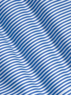 Wam Denim Levi Tailored Fit Blue Overhemd Korte Mouw| Overhemd Korte Mouwen