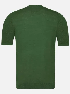 Wam Denim Lucas Pique Knit Green T-Shirt| T-Shirts