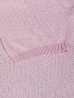 Wam Denim Lucas Pique Knit Pink T-Shirt| T-Shirts