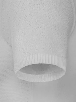 Wam Denim Lucas Pique Knit White T-Shirt| T-Shirts