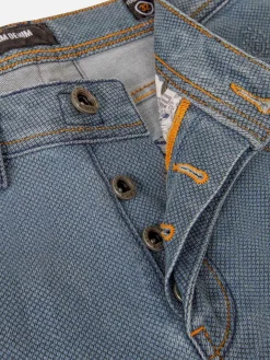 Wam Denim Luna Mini Check Slim Fit Blue Jeans| Jeans