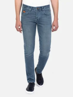 Wam Denim Mallem Slim Fit Light Wash Light Navy Jean| Jeans