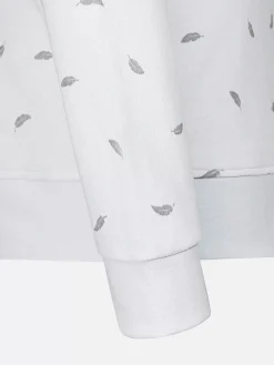 Wam Denim Mariner Ground Floral White Grey Sweater| Sweaters