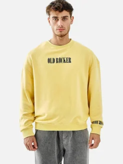 Wam Denim Streetwear<Melvin Regular Fit Yellow Sweater