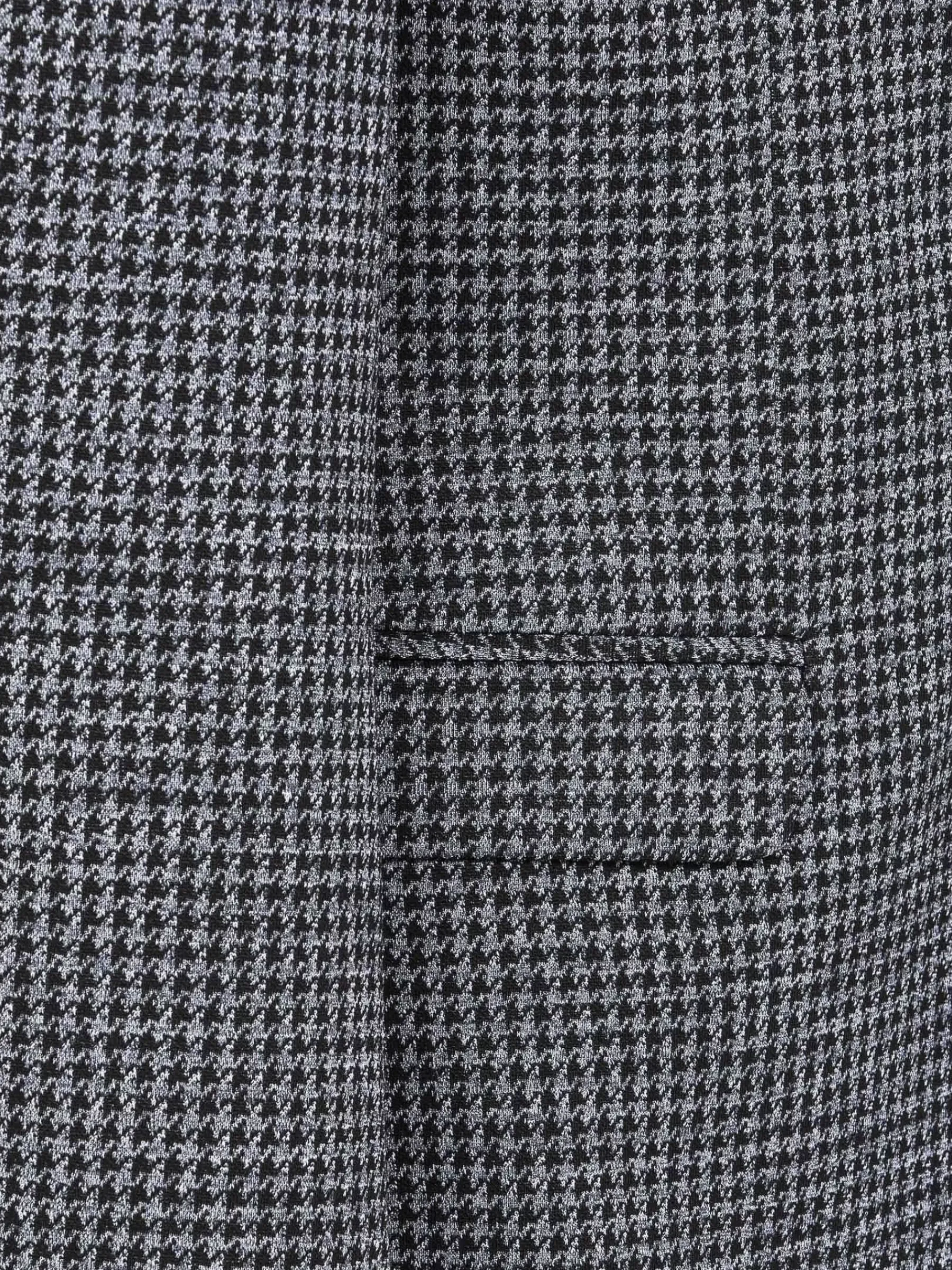 Wam Denim Colberts<Minevra Checked Slim Fit Black Grey Colbert