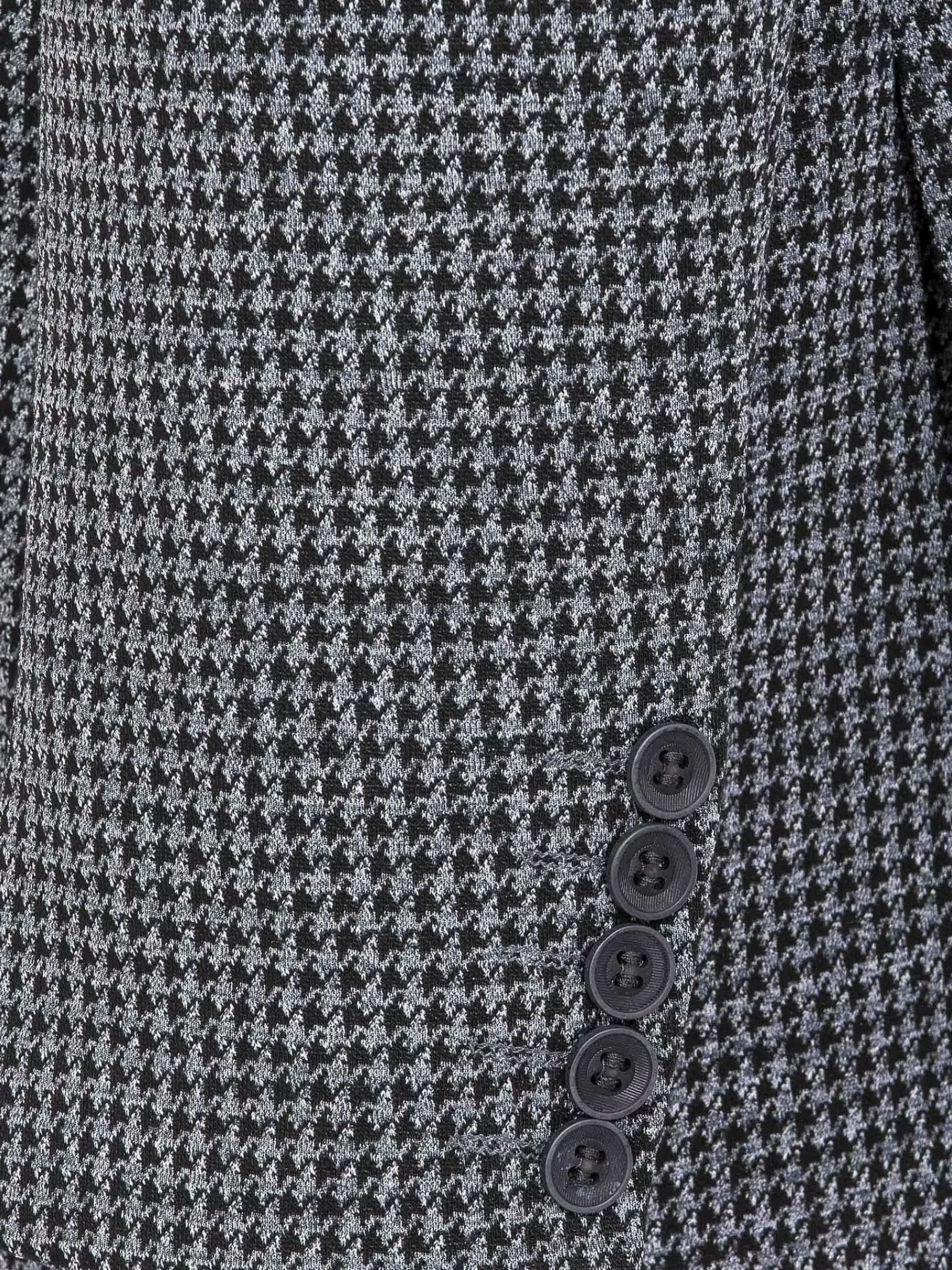 Wam Denim Colberts<Minevra Checked Slim Fit Black Grey Colbert