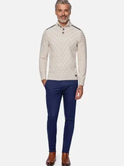 Wam Denim Minevre Pattern Beige Truien| Truien