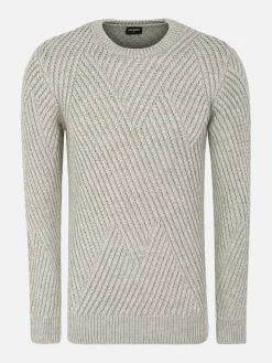 Wam Denim Truien<Minnesota Pattern Crew Neck Beige Truien