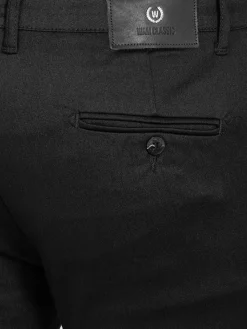 Wam Denim Moyale Stretch Washed Black Chino| Chino'S