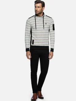 Wam Denim Sweaters<Muro Striped Off-White Sweater