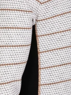 Wam Denim Sweaters<Muro Striped Off-White Sweater