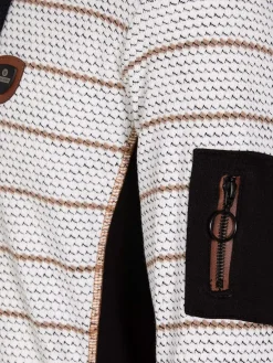 Wam Denim Sweaters<Muro Striped Off-White Sweater