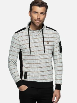 Wam Denim Sweaters<Muro Striped Off-White Sweater