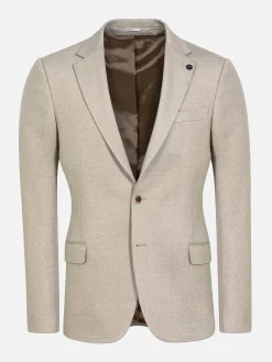 Wam Denim Mustaine Glen Plaid Pattern Beige Colbert| Colberts