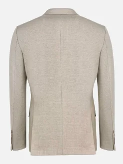 Wam Denim Mustaine Glen Plaid Pattern Beige Colbert| Colberts