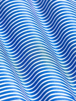 Wam Denim Overhemd Lange Mouwen<Nancy Royal Blue Striped Overhemd Lange Mouw