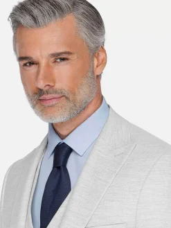 Wam Denim Newsted Comfort Wide Lapel Light Grey Colbert| Colberts