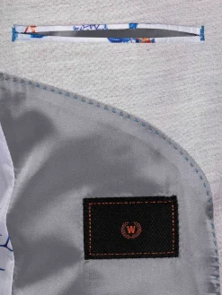 Wam Denim Newsted Comfort Wide Lapel Light Grey Colbert| Colberts