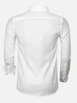 Wam Denim Overhemd 75613 Burgos White| Overhemd Lange Mouwen