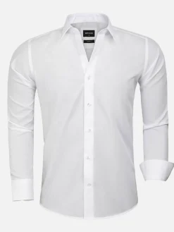 Wam Denim Overhemd 75647 Canico White| Overhemd Lange Mouwen