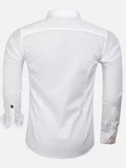 Wam Denim Overhemd 75647 Canico White| Overhemd Lange Mouwen