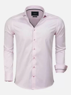 Wam Denim Overhemd 75623 Getafe Pink| Overhemd Lange Mouwen