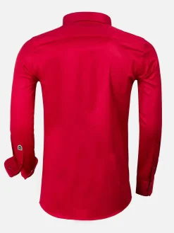 Wam Denim Overhemd 75525 Jaen Red| Overhemd Lange Mouwen