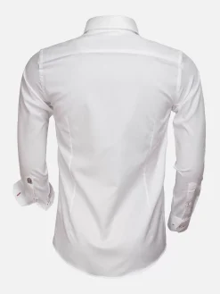 Wam Denim Overhemd 75525 Jaen White| Overhemd Lange Mouwen